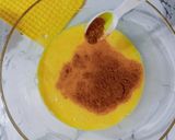 A picture of step 3 of Memon's Fusion Omelette.