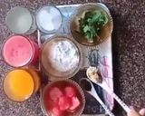 A picture of step 1 of Melon Mango Mocktail.