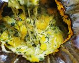 Foto del paso 5 de la receta: Zapallo relleno tipo fondue con espinaca y panceta 🥬🥓