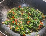 A picture of step 4 of Shepu(dill) green leafy vegetables sabji by.