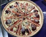 Une image de l'étape 13 de Tarte aux pêches de vigne et pignons de pin (pâte brisée épeautre pêche).