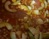 A picture of step 5 of Daal lauki.