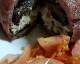 A picture of step 4 of LeViés Danish Feta & Garlic Filled Mushrooms.