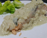Foto del paso 13 de la receta: Salmón al horno con salsa cremosa de queso azúl
