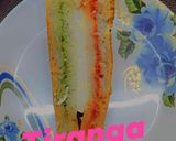 A picture of step 2 of Tiranga Sandwich.