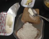 A picture of step 1 of Cheese corn open toast.