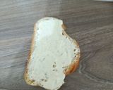 Pas rețetă Felie de pâine cu salam și cremă de brânză :) 1 fotografie