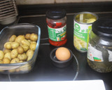 Foto del paso 1 de la receta: Banderillas con alcachofa y huevo