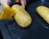 A picture of step 1 of Hasselback Potato.