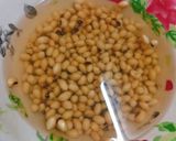Hình bước làm 1 của món Xôi đậu trắng thanh long