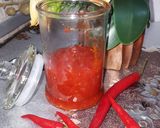 Gambar langkah 5 resipi Sos cili homemade keto.