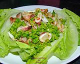 รูปขั้นตอนการทำที่ 12 ของ ยำดอกขจรหมึกไข่ย่าง