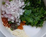 A picture of step 4 of Drum Stick Leaves/Moringa/Munagaku - Fritters.