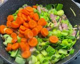A picture of step 13 of Vegetable and Bacon Soup with Spices.