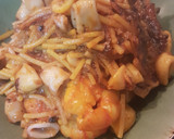 Foto del paso 8 de la receta: Fideos con calamar y gambas rojas