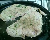 Foto del paso 3 de la receta: Chuleta de jamón con salsa de estragón y papas horneadas