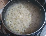 A picture of step 3 of Moong Daal khichri.