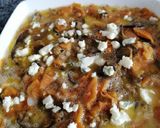 Foto del paso 5 de la receta: Tortilla de boniato y berenjena con Roquefort