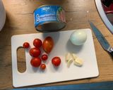 Tonhalas rizs egészségesen🐟🍚🍅🧄 egy gyors ebéd vagy vacsi ötlet recept fázis 2 fotója