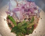 A picture of step 5 of Cowpeas Curry/ Karamani Kuzhambu.