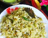A picture of step 5 of Cabbage Moong Rice.