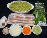 Foto del paso 1 de la receta: Sopa de arvejas verdes secas partidas con tostadas de queso de cabra. Jon Style