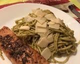 Lazacszelet pestos spagettivel recept fázis 2 fotója