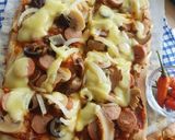 Foto langkah ke 7 dari resep Margherita Pizza 🍕Thin and Crispy.. pasti nagih!.