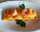 A picture of step 4 of Paccheri with Pumpkin Cream and Shrimp.