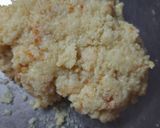 A picture of step 3 of Milk powder peda.