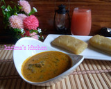 A picture of step 1 of Groundnut paste soup.