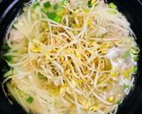 Hình bước làm 5 của món Soup nấm kim châm + giá