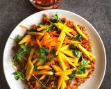A picture of step 4 of Cat Fish mango Salad.