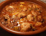 Foto del paso 19 de la receta: Cazuela de pollo con patatas, en salsa de berenjenas y okra
