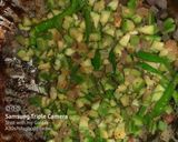 A picture of step 5 of Ridge gourd egg fry.