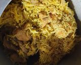 A picture of step 2 of Chicken Biryani my style.
