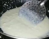 A picture of step 2 of Coconut burfi using milk powder.
