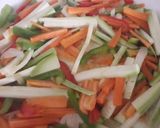 Foto del paso 1 de la receta: Wok de verduras y fideos de arroz 😋