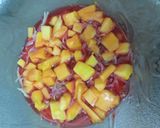 A picture of step 9 of Mango Custard Trifle.