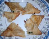 A picture of step 5 of Samosa Chaat.