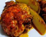 Foto del paso 2 de la receta: PAPAS🥔Al Horno con Muslos🍗de Pollo (Rustidera)...!😍
