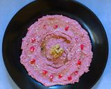 A picture of step 3 of Beetroot Walnut Hummus.
