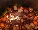 A picture of step 2 of Beef Stew in Pressure Cooker with French Fries.