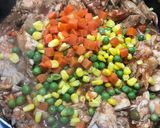 Foto del paso 5 de la receta: Almuerzos colombianos - Arroz sepultado