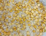 A picture of step 1 of Roasted Gram Rice Tehari.