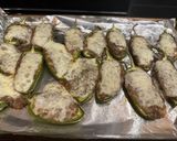 A picture of step 5 of Mushroom Stuffed Jalapeños.
