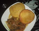 A picture of step 4 of Fried gurasa #1post1hope.