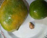 A picture of step 1 of Mango juice.