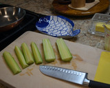 A picture of step 1 of Simmered Cucumber ala Julia Child.