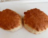 A picture of step 1 of My Afternoon Tea open Scones with Cherry Jam and Clotted Cream.